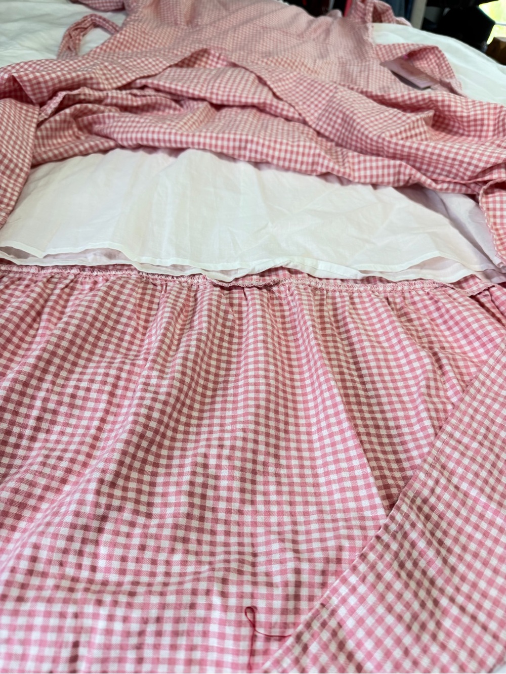 NWT Ivy City Co Hannah Pink Gingham Dress Size 14 Cottagecore Puff Sleeve modest - Picture 10 of 10